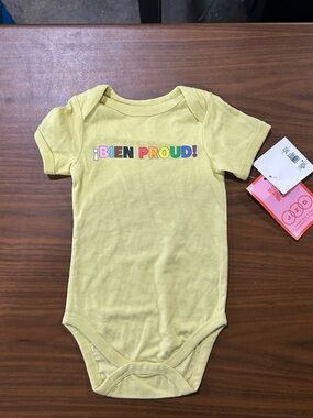 Target Yellow '¡Bien Proud!' Baby One-Piece Bodysuit